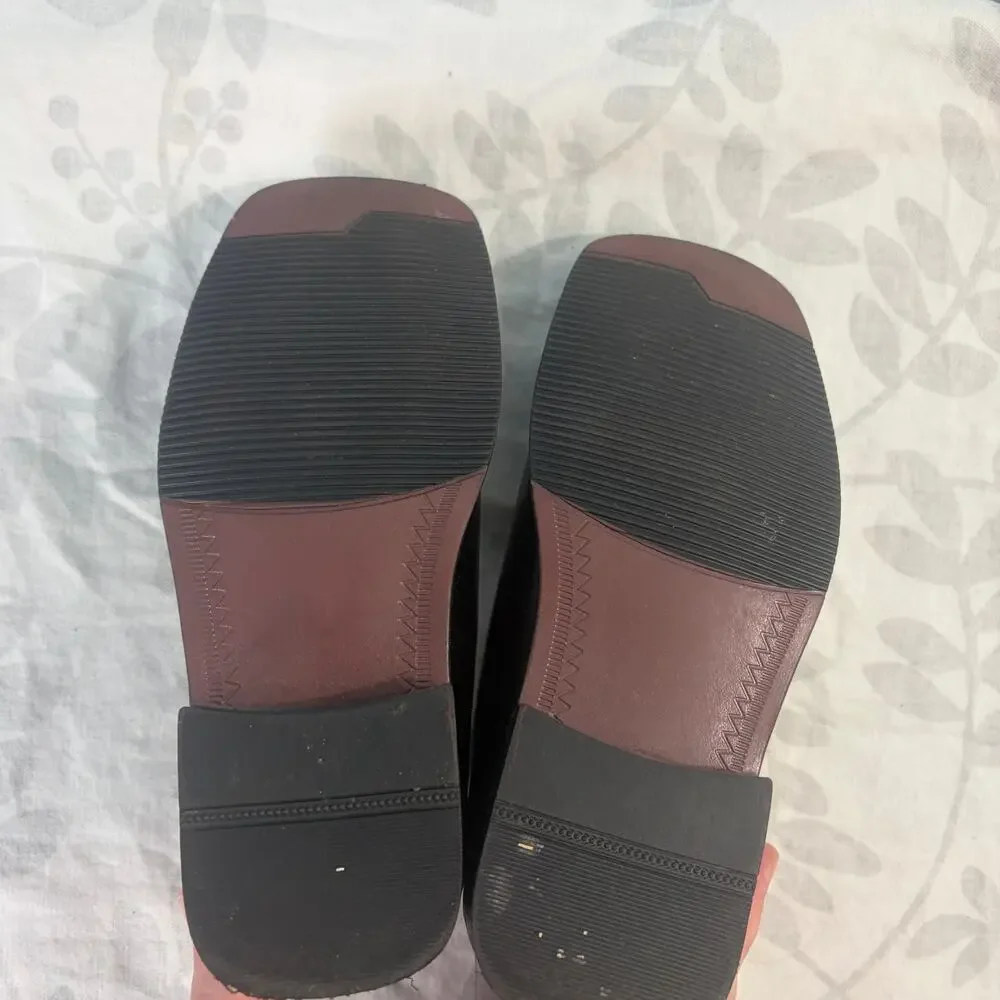 Boys Black Uniform Dress Shoes School Church Excellent Size 12M